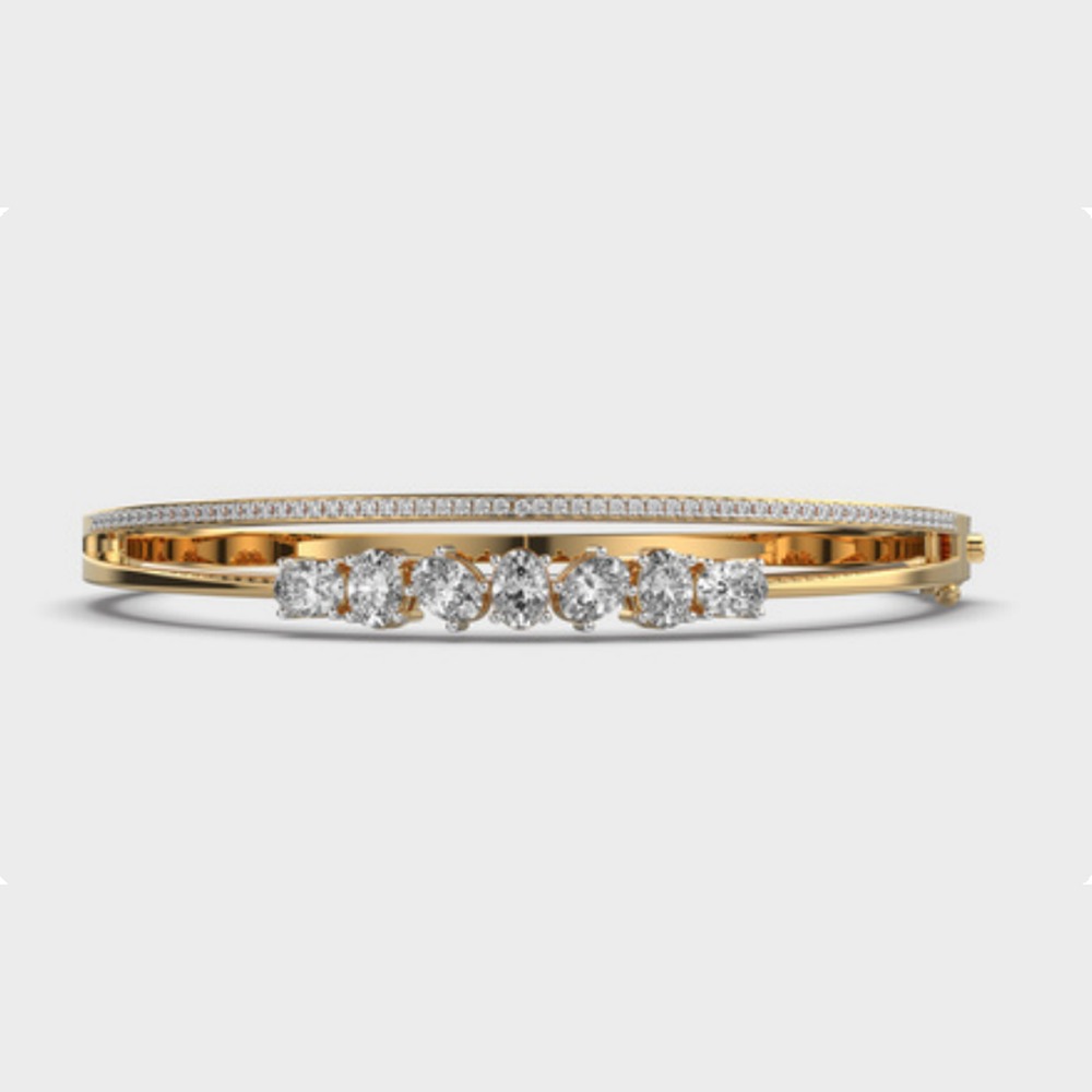 Cluster Diamond Bangle