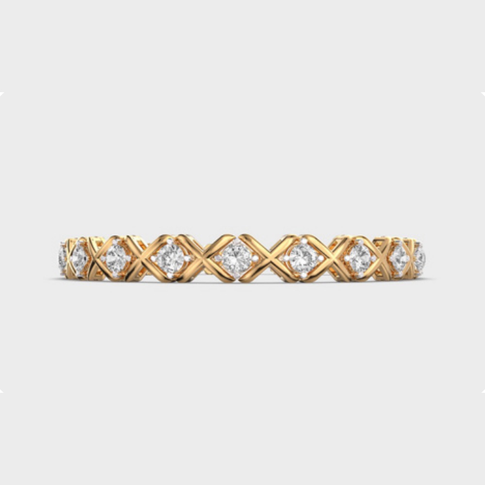 X Diamond Link Bracelet