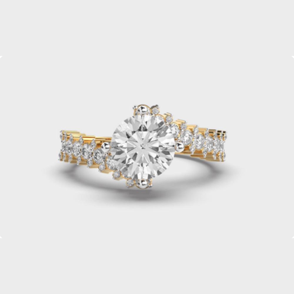 Round Graduated Diamond Ring