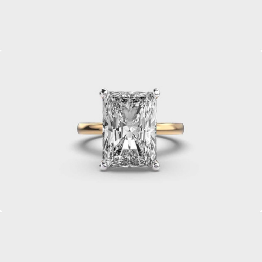 Radiant Solitaire Diamond Ring