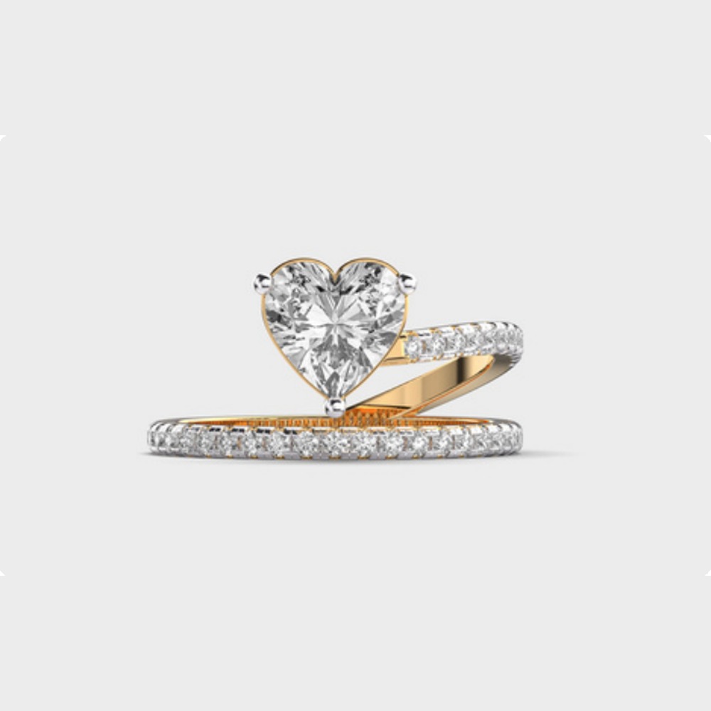Heart Bypass Stack Diamond Ring