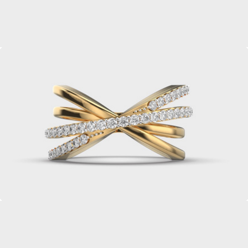 X Wrap Diamond Ring