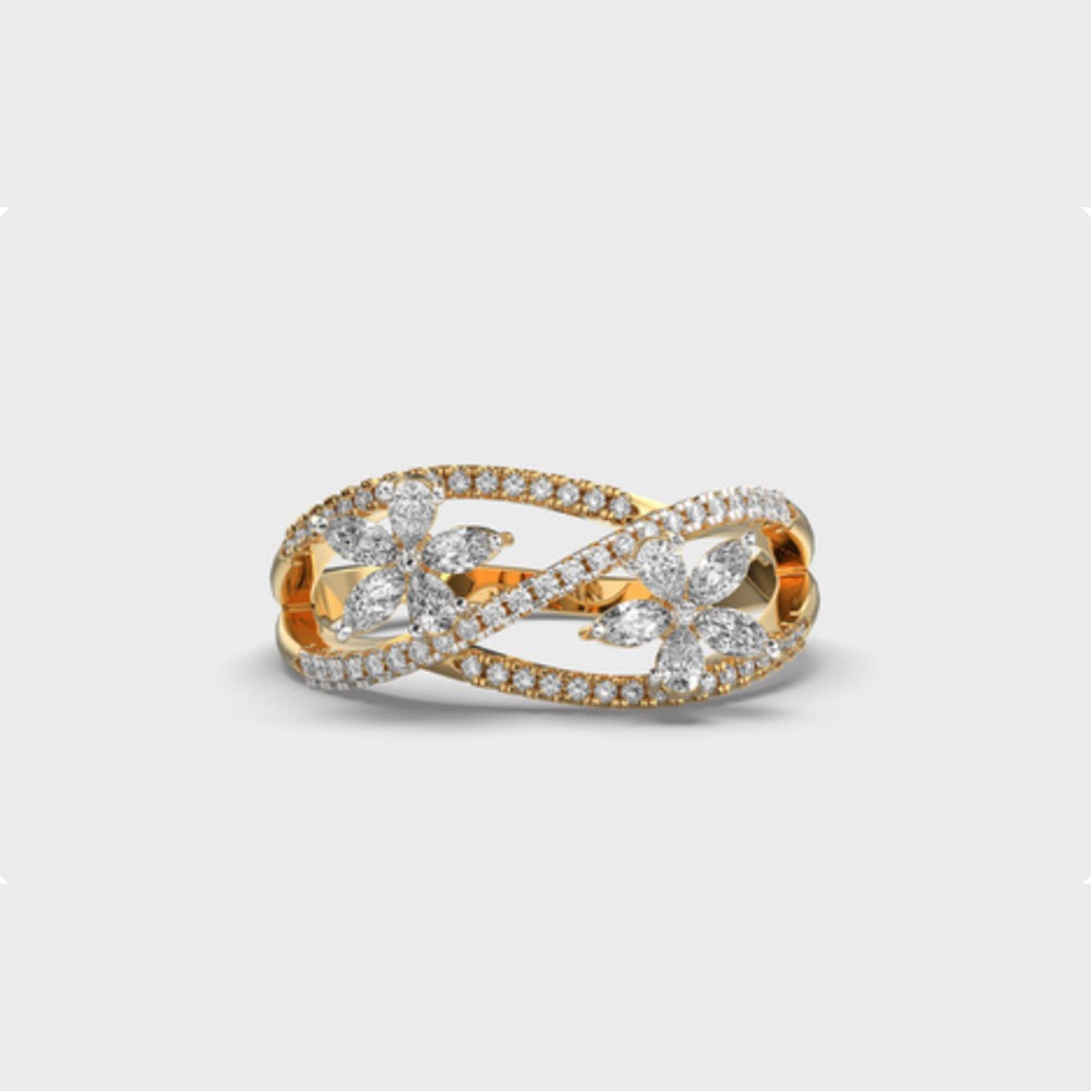 Infinity Floral Diamond Ring