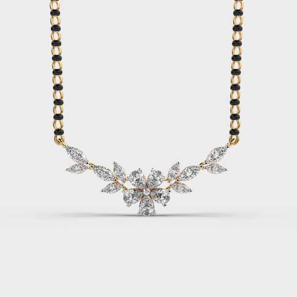 Floral Diamond Mangalsutra