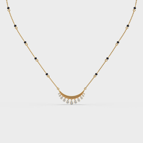 Delicate Chain Diamond Mangalsutra