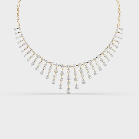Waterfall Fringe Diamond Necklace