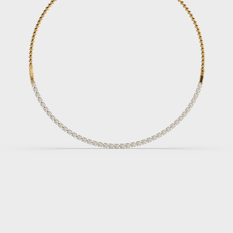 Collar Line Diamond Necklace