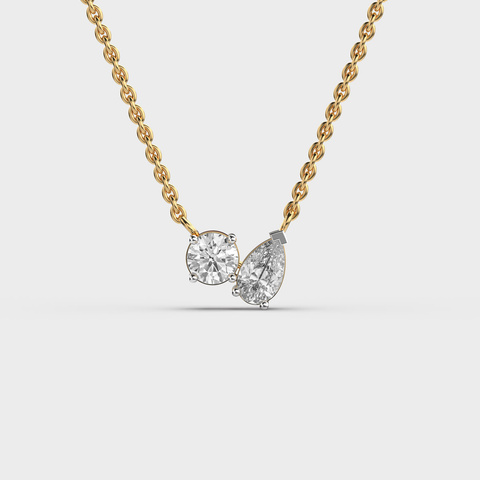 Toi et Moi Diamond Necklace