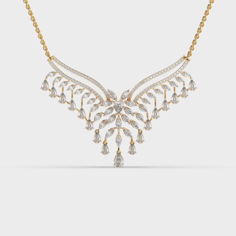 Wing Diamond Necklace