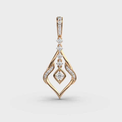 Kite Drop Diamond Pendant