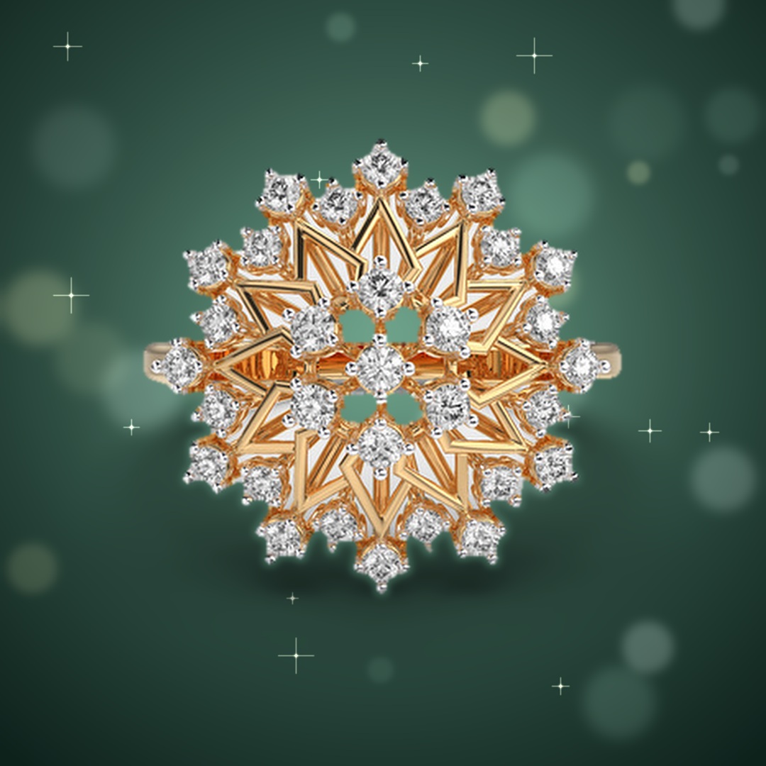 Snowflake Cluster Diamond Ring thumbnail