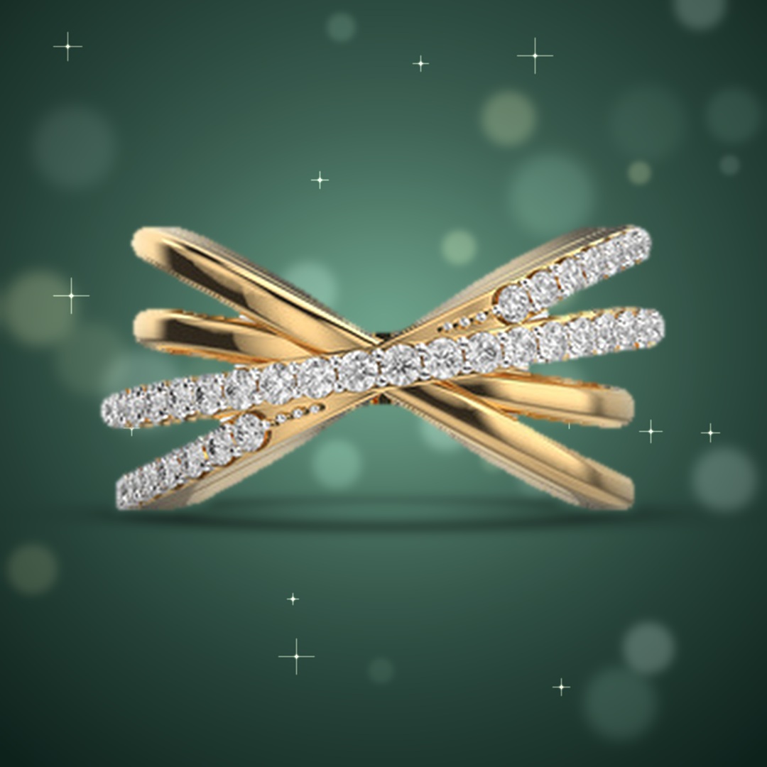 X Wrap Diamond Ring thumbnail