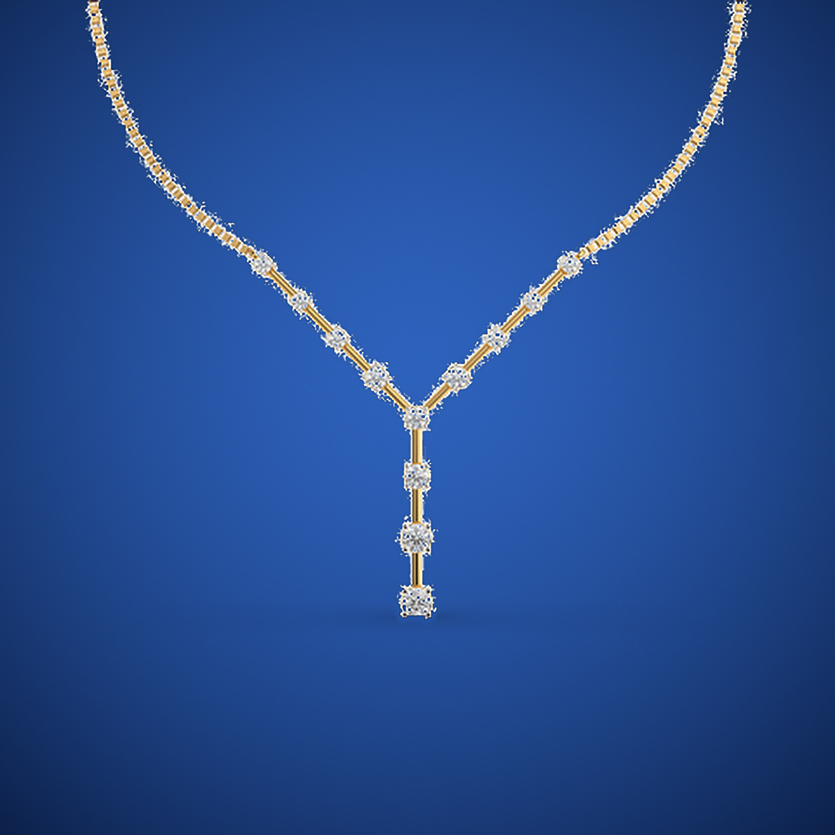 Y Drop Diamond Necklace thumbnail